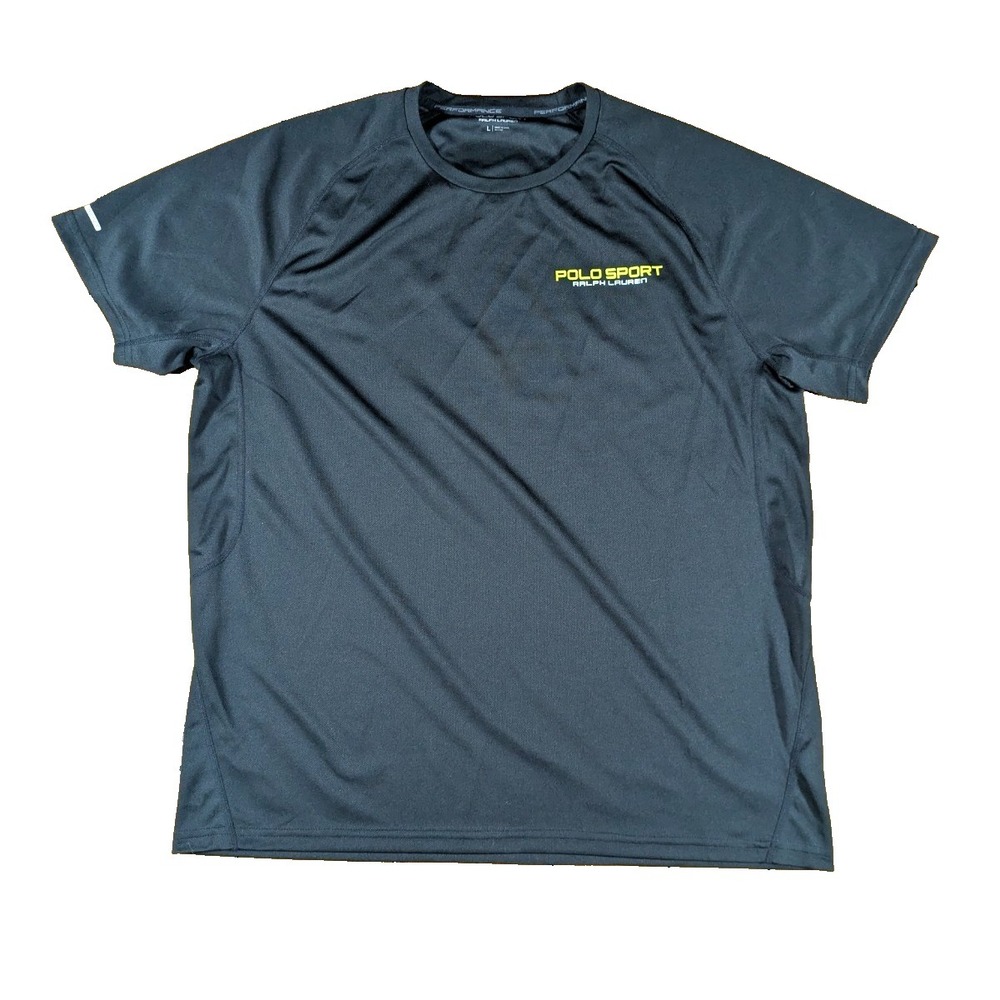 Polo Sport Ralph Lauren Men's L Black  Crew Neck  Performance T-Shirt Thermovent